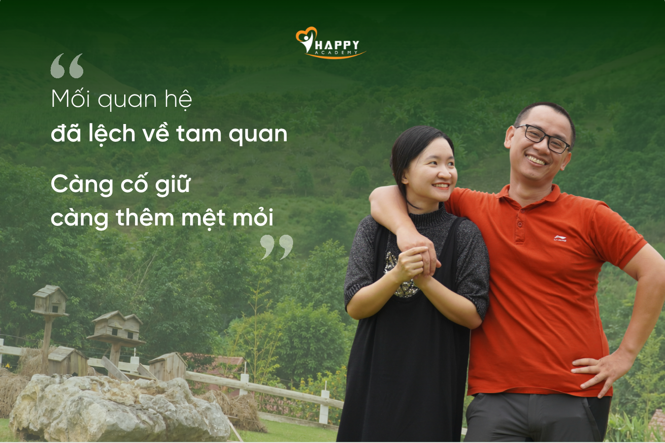 Lệch tam quan trong hôn nhân khiến vợ chồng mệt mỏi và mất kết nối.